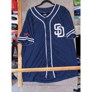 MLB San Diego Padres Cory Luebke #52 Blue Baseball SGA Graphic Jersey Size XL